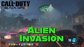 Alien Invasion - Custom Zombies Map Playthrough with EE Ending.