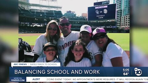 Working San Diego parents balance hybrid schedules and work