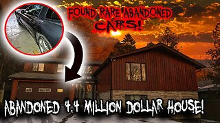 *FOUND STOLEN CARS?!?* ABANDONED 4.4 MILLION DOLLAR HOUSE!