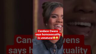 Candace Owens says homosexuality is unnatural 😂🙄 | #shorts