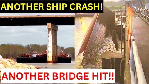 Ship Crashes Into Oklahoma Bridge! Second Bridge Hit By A Ship!