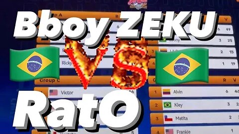 Bboy Zeku (USA) vs Bboy RatO (Brazil) WDSF PAN AM CHAMPIONSHIP /BBoy Round robin battles Chile 2023