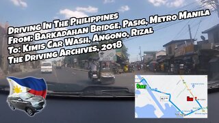 Driving Pasig To Kimis Car Wash, Angono, Rizal The Philippines