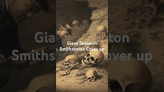 Giant Skeleton cover up by the Smithsonian #history
