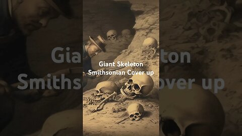 Giant Skeleton cover up by the Smithsonian #history