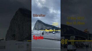 Spain Gibraltar Border 12 Dec 2022 Monday Morning