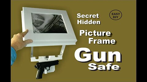 How to make a Picture Frame Secret Hidden Gun Safe, easy DIY