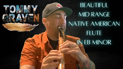 Beautiful Mid Range Native American Flute In Eb Minor Made By Redkite Flutes