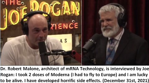 Joe Rogan - Dr. Robert Malone mRNA Technology Inventor FULL interview (December 31st, 2021)