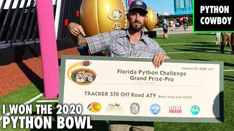 How I Won The Florida Python Challenge 2020 Python Bowl