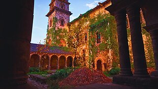 ASMR Relaxing Outside Church Experience ✝️⛪️ - Ambience Mediaeval Christianity, Bell Sounds, Wind