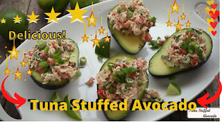 Tuna Stuffed Avocado Recipe - Easy Fun Recipe