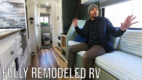 RV Remodel FULL TOUR For Off-Grid Living