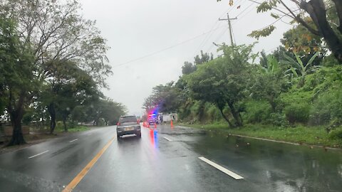 Car accident on the highway