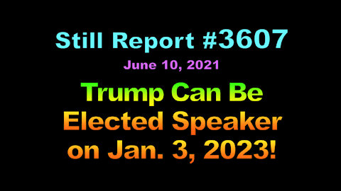 Trump Can Be Elected Speaker on Jan. 3, 2023, 3607