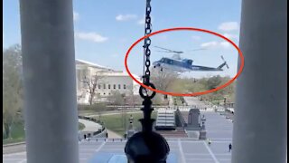 BREAKING: Helicopter Lands Outside U.S. Capitol In UNREAL Footage