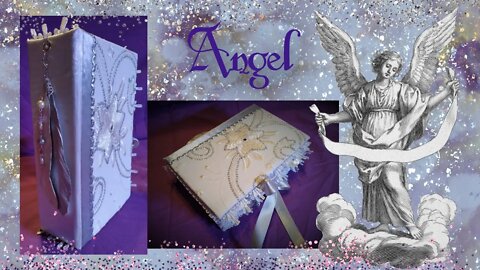 Angel: Satin & Sari Hardcover Junk Journal Flip Through