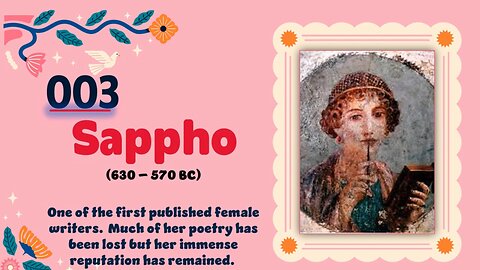 Sappho ( 630 – 570 BC) | TOP 150 Women That CHANGED THE WORLD | Short Biography