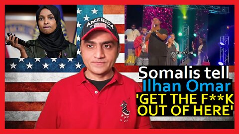 THOUSANDS of Somalis & Muslim Somalis BOOED Ilhan Omar off stage and said 'GET THE F**K OUT OF HERE'