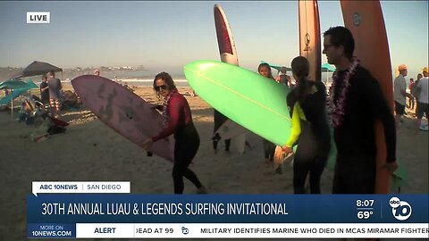 30th annual Luau & Legends Surf Invitational in La Jolla
