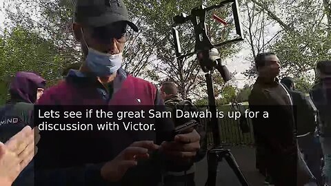 The Great Sam Dawah Runs From A Discussion With Victor At Speakers Corner