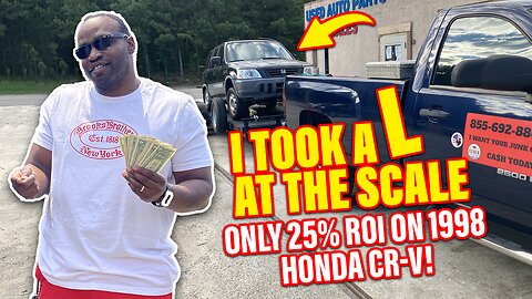 I took L at the Scale, only a 25% ROI on a 1998 Honda CR-V! (Serious Solutions EP. 2)