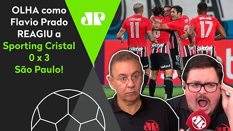 "Esse é o VERDADEIRO e GIGANTE São Paulo!" OLHA como Flavio Prado REAGIU ao 3 a 0 na Libertadores!