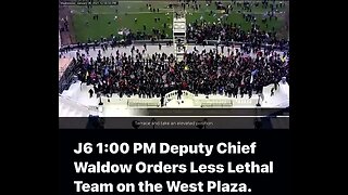 How the police started the J6 riot. Pt 2 1:00 PM Deputy Chief Waldow Orders LL Team in place.
