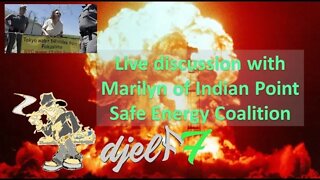 Live discussing nuclear power with Marilyn of the Indian Point Safe Energy Coalition