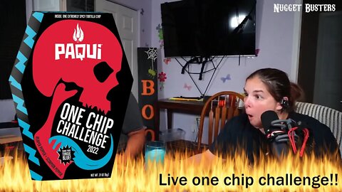 Tammy Does the one chip challenge live on stream!!