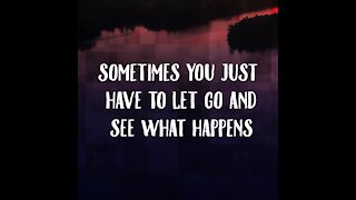Sometimes you just have to let go [GMG Originals]