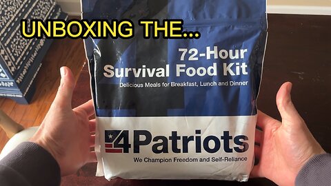 Unboxing My 72-Hour Survival Food Kit!