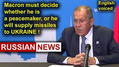 Macron must decide whether he is a peacemaker, or he will supply missiles to Ukraine! Russia, Africa