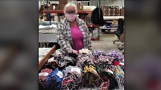Airstream seamstresses sew thousands of face masks for police, healthcare workers