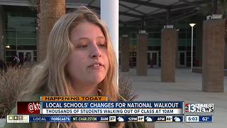 Local student talks about walking out today