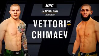 EA Sports UFC 4 Gameplay Khamzat Chimaev vs Marvin Vettori