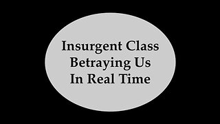 Insurgent Class Betraying Us In Real Time