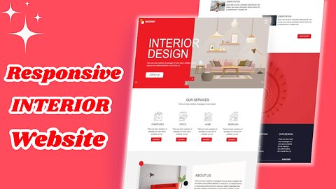 Responsive Interior Website Design || HTML, CSS & JS