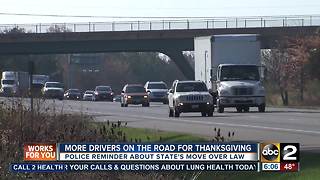 Police emphasize move over law ahead of busy holiday travel season