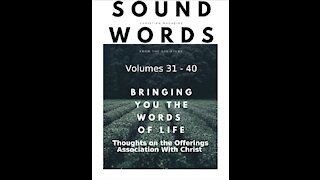 Sound Words, Thoughts on the Offerings Association With Christ