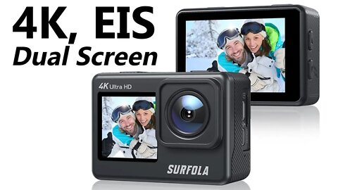 4K with Dual Display! A Steady Action Cam for a Tight Budget! Surfola SF530