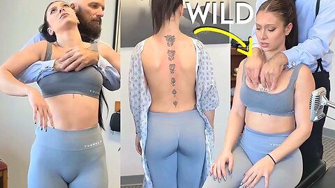 POPPED Her Huge BODY KNOTS, Italian Model Cracked - ASMR Chiropractic Adjustments