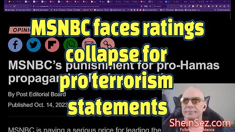 MSNBC faces ratings collapse for pro terrorism statements -SheinSez 322