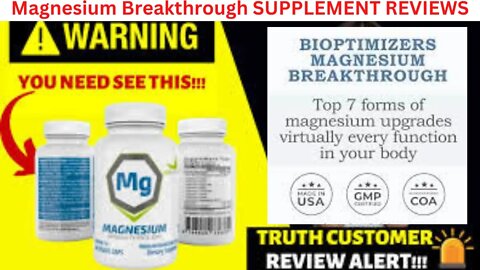 Magnesium Breakthrough SUPPLEMENT REVIEW (BIOPTIMIZERS 2022 REVIEWS)