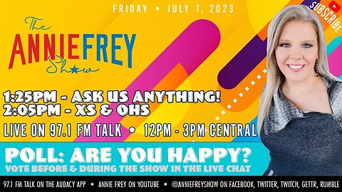 Can you be happy in 2023 America? • Annie Frey Show 7/7/23