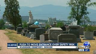 Construction project could move entrance of historic Riverside Cemetery