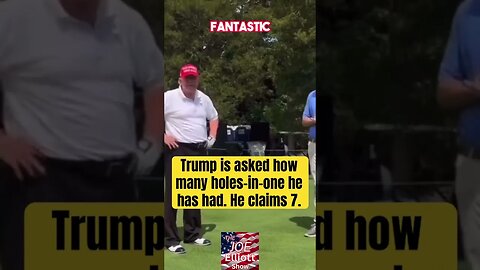 Trump claims 7 Holes in One #shorts #trump #melania #melaniatrump