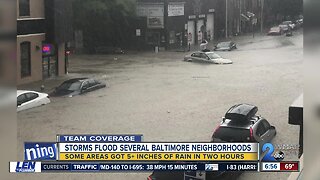 Massive cleanup ahead following last night's storm that flooded parts of Baltimore