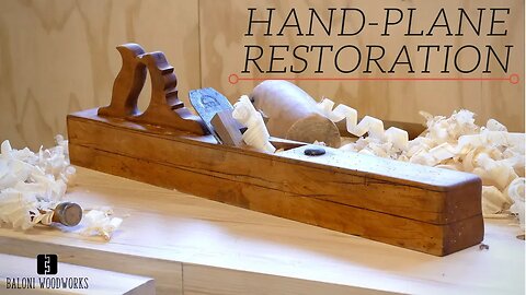 Restoring an Old Giant Wooden HAND-PLANE!