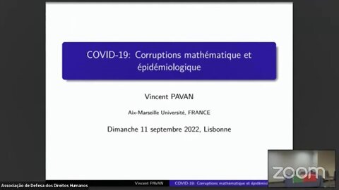 Vincent Pavan Colloque a Lisbonne - 11 septembre 2022
